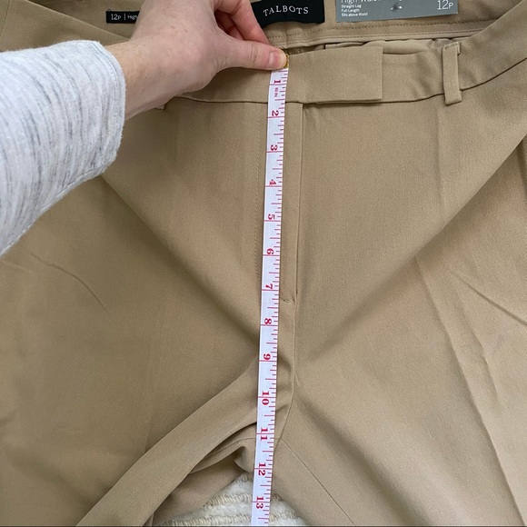 NWT Talbots petite high waist straight pants - Picture 7 of 10